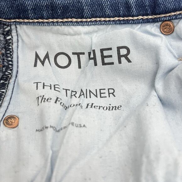 MOTHER Denim The Trainer Slim Ribbed Knit Jogger in Heroine Jeans Size 26 - Picture 7 of 11
